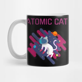 Atomic cat in outer space Mug